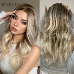   TERMÉSZETESSZŐKE, SZÍNÁTMENETES PARÓKA, VALÓDI HAJ FELHASZNÁLÁSÁVAL.