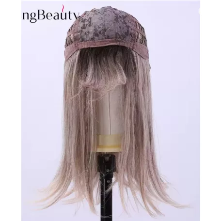 10/B, MODERN VILÁGOSBARNA PARÓKA, VALÓDI HAJ FELHASZNÁLÁSÁVAL