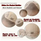 16, TERMÉSZETES VILÁGOSBARNA KLEOPÁTRA FAZONÚ, CSIPKE ELÜLSŐ PARÓKA, VALÓDI HAJ FELHASZNÁLÁSÁVAL