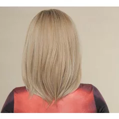   ADRIEN5.TERMÉSZETES VILÁGOSSZŐKE DIVATOS PARÓKA, VALÓDI HAJ FELHASZNÁLÁSÁVAL!