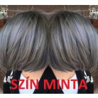 27, TRENDI SÖTÉT FÜSTÖS-EZÜST OMBRE PARÓKA, PRÉMIUM MINŐSÉG!