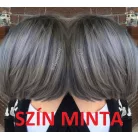 27, TRENDI SÖTÉT FÜSTÖS-EZÜST OMBRE PARÓKA, PRÉMIUM MINŐSÉG!