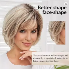   120, HAMVASSZŐKE SZUPER DIVATOS OMBRE PARÓKA, VALÓDI HAJ FELHASZNÁLÁSÁVAL