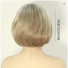 120, HAMVASSZŐKE SZUPER DIVATOS OMBRE PARÓKA, VALÓDI HAJ FELHASZNÁLÁSÁVAL