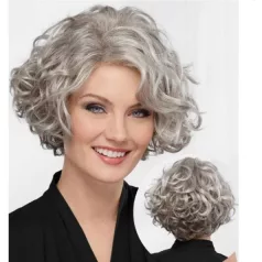   VERA1, ELEGÁNS ŐSZ PARÓKA, VALÓDI HAJ FELHASZNÁLÁSÁVAL