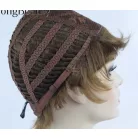 24, TERMÉSZETES VILÁGOS BARNA DIVATOS PIXI PARÓKA, VALÓDI HAJ FELHASZNÁLÁSÁVAL!