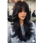 111, DIVATOS  SÖTÉTBARNA FOKOZATORA VÁGOTT, "TÉPETT" HATÁSÚ PARÓKA, PRÉMIUM MINŐSÉG!