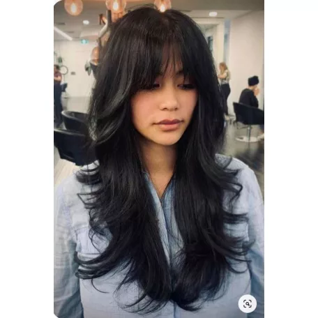 111, DIVATOS  SÖTÉTBARNA FOKOZATORA VÁGOTT, "TÉPETT" HATÁSÚ PARÓKA, PRÉMIUM MINŐSÉG!