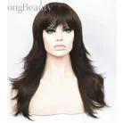 111, DIVATOS  SÖTÉTBARNA FOKOZATORA VÁGOTT, "TÉPETT" HATÁSÚ PARÓKA, PRÉMIUM MINŐSÉG!