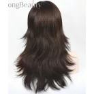 111, DIVATOS  SÖTÉTBARNA FOKOZATORA VÁGOTT, "TÉPETT" HATÁSÚ PARÓKA, PRÉMIUM MINŐSÉG!