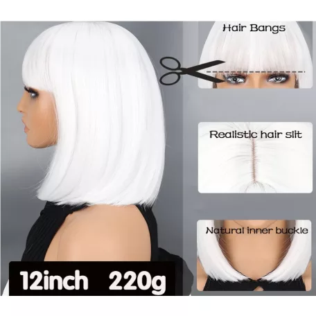 211, DIVATOS FEHÉR BUBI MODERN  PARÓKA, 