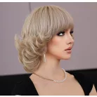 CSEPPKE 5., TERMÉSZETES VILÁGOSSZŐKE CSINOS PARÓKA, VALÓDI HAJ FELHASZNÁLÁSÁVAL