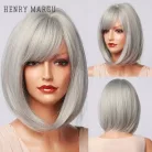 14CCC, DIVATOS EZÜSTSZŰRKE KLEOPÁTRA PARÓKA, valódi haj felhasználásával 