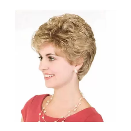 22/C, SZŐKE HULLÁMOS RÖVID PARÓKA, PRÉMIUM MINŐSÉG!