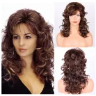 BABI 2, NAGYON SZÉP SÖTÉT-BARNA, ENYHÉN MELÍROS, HULLÁMOS PARÓKA, VALÓDI HAJ FELHASZNÁLÁSÁVAL 