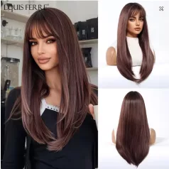   KARINA3, GYÖNYÖRŰ KÉVÉ-BARNA OMBRE KLEOPÁTRA PARÓKA, VALÓDI HAJ FELHASZNÁLÁSÁVAL!