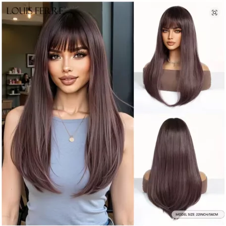 11/A, GYÖNYÖRŰ HOSSZÚ SÖTÉTBARNA KLEOPÁTRA PARÓKA, VALÓDI HAJ FELHASZNÁLÁSÁVAL