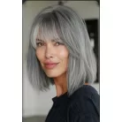 Adél 2b, SZÜRKÉS-ŐSZ KLEOPÁTRA FAZONÚ PARÓKA, VALÓDI HAJ FELHASZNÁLÁSÁVAL