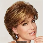 68, MODERN VILÁGOS-BARNA MELÍROS paróka, PRÉMIUM MINŐSÉG