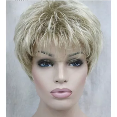 111, FIÚSAN RÖVID, TINCSESN "TÉPETT" MODERN VILÁGOSSZŐKE PARÓKA, PRÉMIUM MINŐSÉG