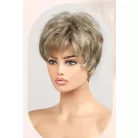 R22, SZAFFI 1, VILÁGOSBARNA, FIÚSAN RÖVID VAGÁNY PARÓKA, VALÓDI HAJ FELHASZNÁLÁSÁVAL