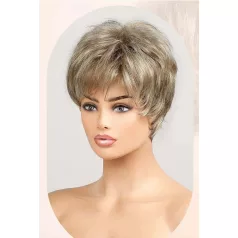   R22, SZAFFI 1, VILÁGOSBARNA, FIÚSAN RÖVID VAGÁNY PARÓKA, VALÓDI HAJ FELHASZNÁLÁSÁVAL