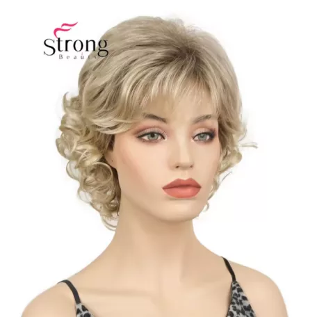 LAURA, ELEGÁNS TERMÉSZETES SZŐKE HULLÁMOS PARÓKA, VALÓDI HAJ FELHASZNÁLÁSÁVAL! 