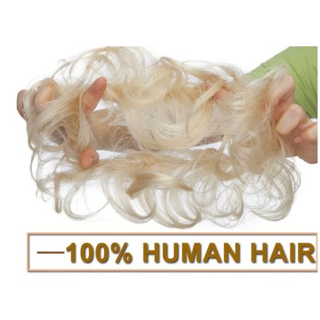 -100% VALÓDI HAJ GUMIS KONTY, FEKETE-SÖTÉTSZŐKE