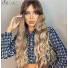 R26, SELYMES, TERMÉSZETES-SZŐKE HULLÁMOS OMBRE PARÓKA, 