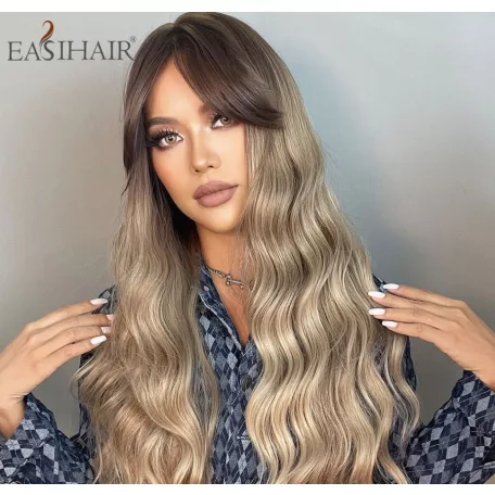 R26, SELYMES, TERMÉSZETES-SZŐKE HULLÁMOS OMBRE PARÓKA, 