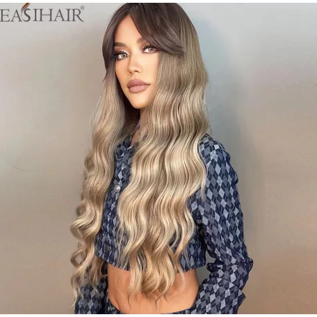 R26, SELYMES, TERMÉSZETES-SZŐKE HULLÁMOS OMBRE PARÓKA, 