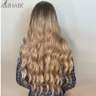 R26, SELYMES, TERMÉSZETES-SZŐKE HULLÁMOS OMBRE PARÓKA, 