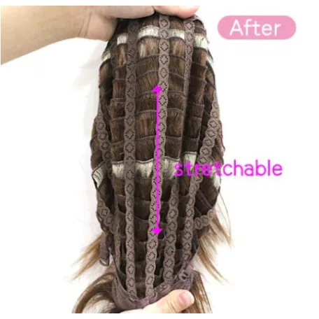 BABI 6,  SÖTÉT MÉLY-BARNA MODERN PARÓKA,, VALÓDI HAJ FELHASZNÁLÁSÁVAL