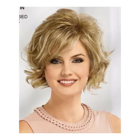 MODERN DIVATOS, TERMÉSZETES SZŐKE PARÓKA, VALÓDI HAJ FELHASZNÁLÁSÁVAL!
