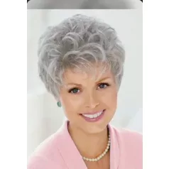   R23, CSINOS DAUEROLT HATÁSÚ ELEGÁNS ŐSZ PARÓKA, VALÓDI HAJ FELHASZNÁLÁSÁVAL