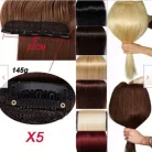 5 CSATOS hajhosszabbítás, PÓTHAJ, VILÁGOS BARNA, 