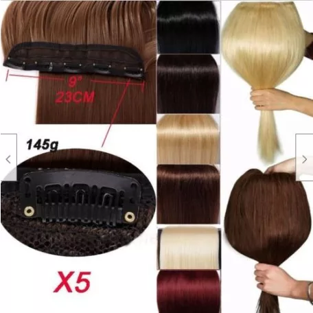 5 CSATOS hajhosszabbítás, PÓTHAJ, VILÁGOS BARNA, 