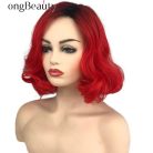 1, VOGUE! KÜLÖNLEGESEN SZÉP ÉLÉNK LÁNG-VÖRÖS OMBRE (töve fekete) PARÓKA, PRÉMIUM MINŐSÉG!