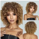 110A, TRENDY, VILÁGOSBARNA SZÍNÁTMENETES PARÓKA, PRÉMIUM MINŐSÉG