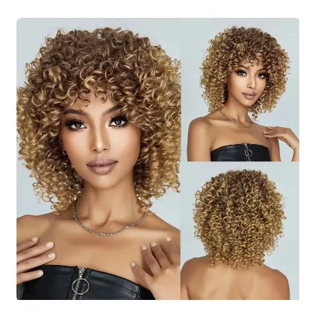 110A, TRENDY, VILÁGOSBARNA SZÍNÁTMENETES PARÓKA, PRÉMIUM MINŐSÉG