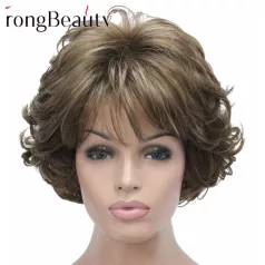   NELLI 3. ELEGÁNS VILÁGOS CSOKI-BARNA PARÓKA, VALÓDI HAJ FELHASZNÁLÁSÁVAL