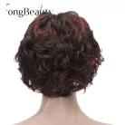 NELLI 3. ELEGÁNS VILÁGOS CSOKI-BARNA PARÓKA, VALÓDI HAJ FELHASZNÁLÁSÁVAL