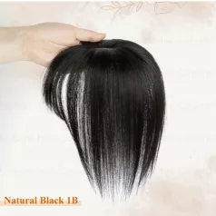   SÖTÉT-MÉLYBARNA PEPI, TOUPEE 100% vietnámi valódi haj, 20CM.