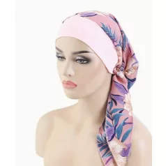   - ELEGÁNS KEMOTERÁPIÁS KENDŐ, ELASZTIKUS, NEM KELL KÖTÖZNI!  MÁLYVA SZÍN