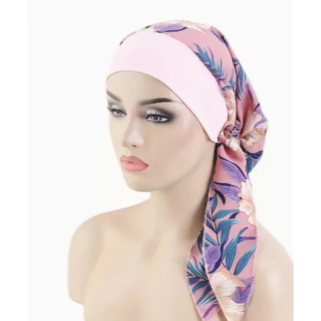 - ELEGÁNS KEMOTERÁPIÁS KENDŐ, ELASZTIKUS, NEM KELL KÖTÖZNI!  MÁLYVA SZÍN