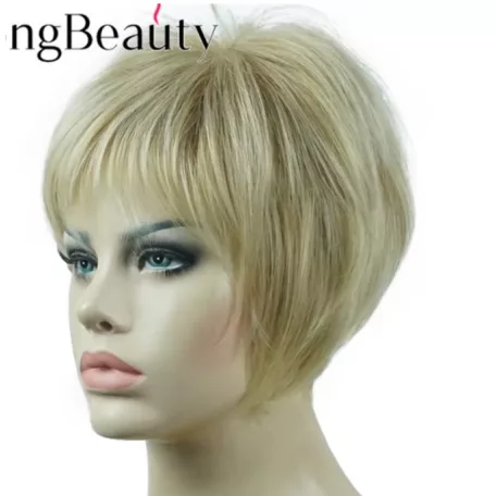 5/613 ARANY-SZŐKE, DIVATOS BUBI PARÓKA, VALÓDI HAJ FELHASZNÁLÁSÁVAL