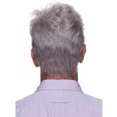   GEORGE REPLICA, RÖVID ŐSZ FÉRFI paróka, VALÓDI HAJ FELHASZNÁLÁSÁVAL