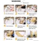 81, ELEGÁNS  DAUEROLT HATÁSÚ TERMÉSZETES VILÁGOS-SZŐKE PARÓKA, PRÉMIUM MINŐSÉG