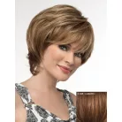 56, MELÍROZOTT, JÓ FORMÁJÚ BARNA MODERN PARÓKA, prémium minőség!