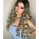 KLÁRA 2, TERMÉSZETESSZŐKE HULLÁMOS OMBRE PARÓKA, VALÓDI HAJ FELHASZNÁLÁSÁVAL!